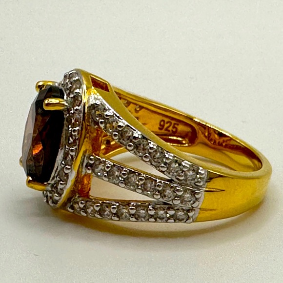18k gold-plated solid sterling silver ring - Picture 6 of 7